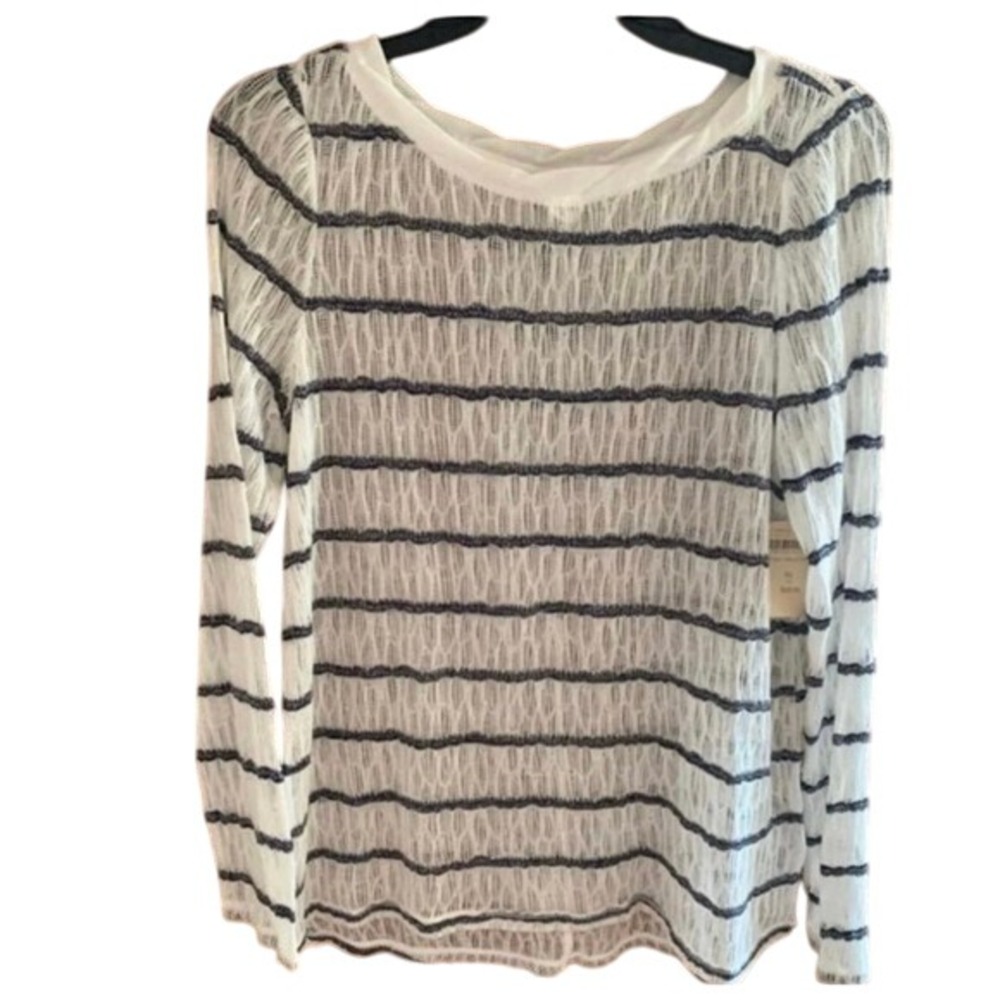Coldwater Creek Women's Top Sz XS NWT‎ Black White